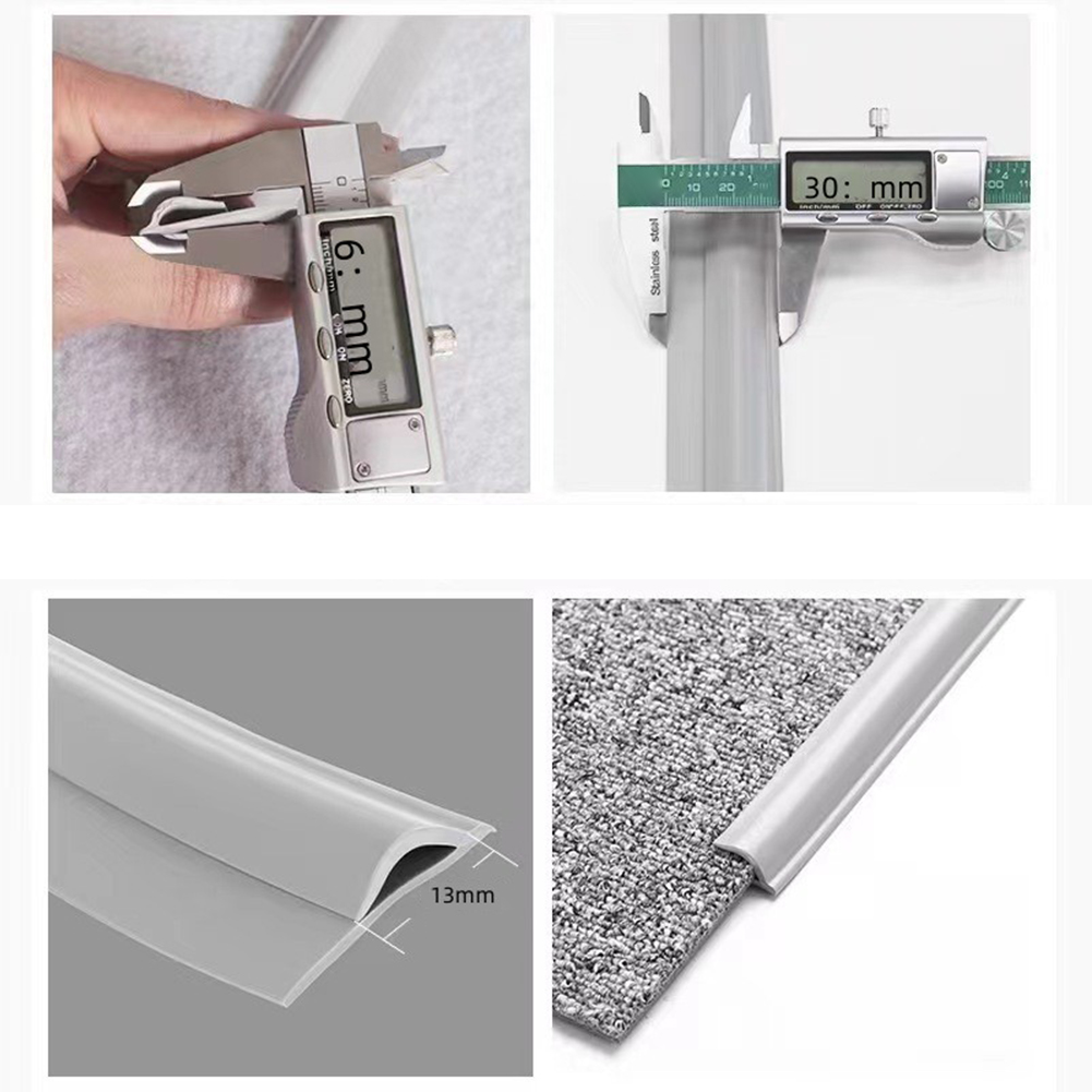 Home Improvement Materials - Strip Transisi Lantai Abu-abu, Pemasangan Mudah,