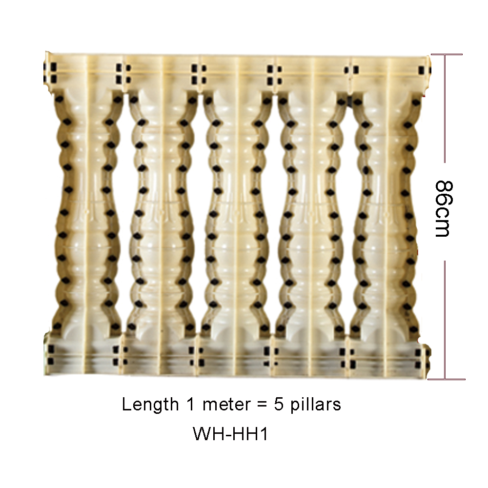 Home Improvement Fence - Cetakan Baluster beton plastik 86cm tinggi
