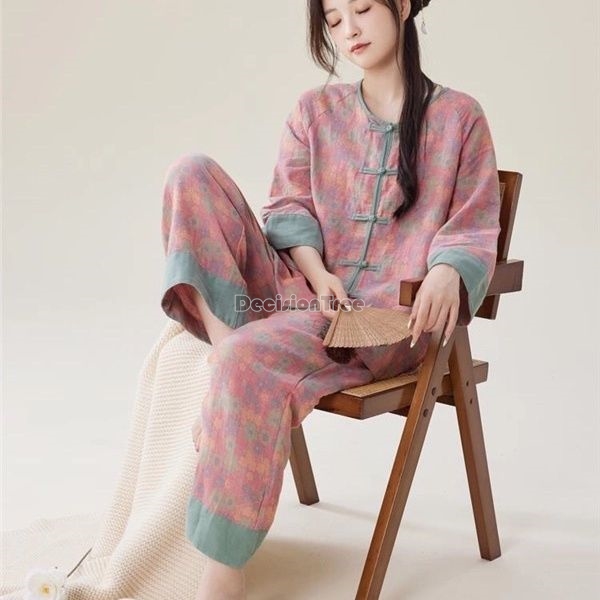 Home Improvement Man - 2026 setelan piyama wanita gaya retro