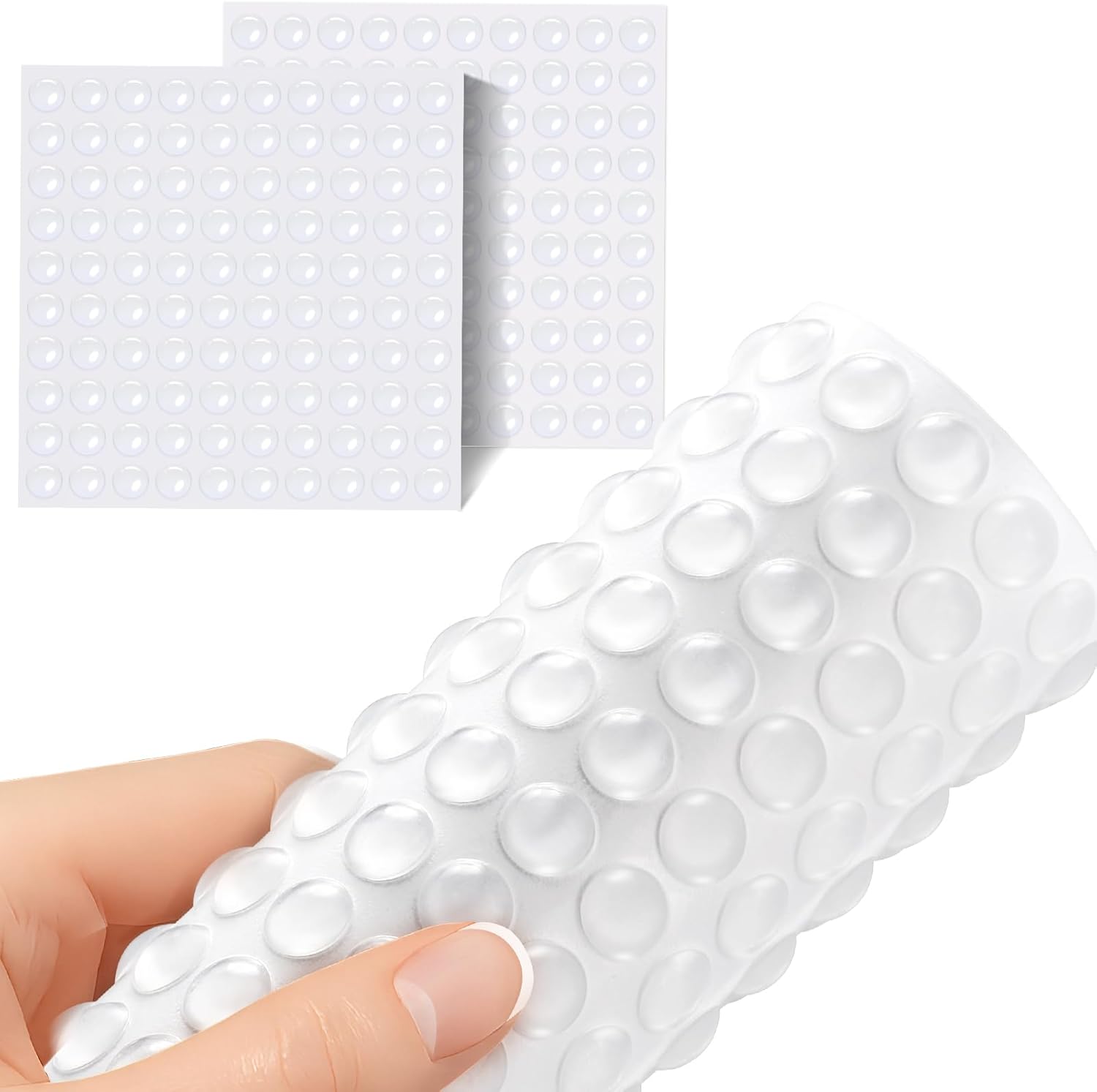 Door Stopper Rubber - 100 Buah Bantalan Kaki Karet Bening