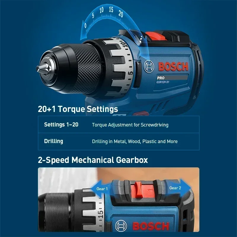 BOSCH GSR12V-31 Bor Listrik Ta - Power Drill Cordless ulasan dan harga