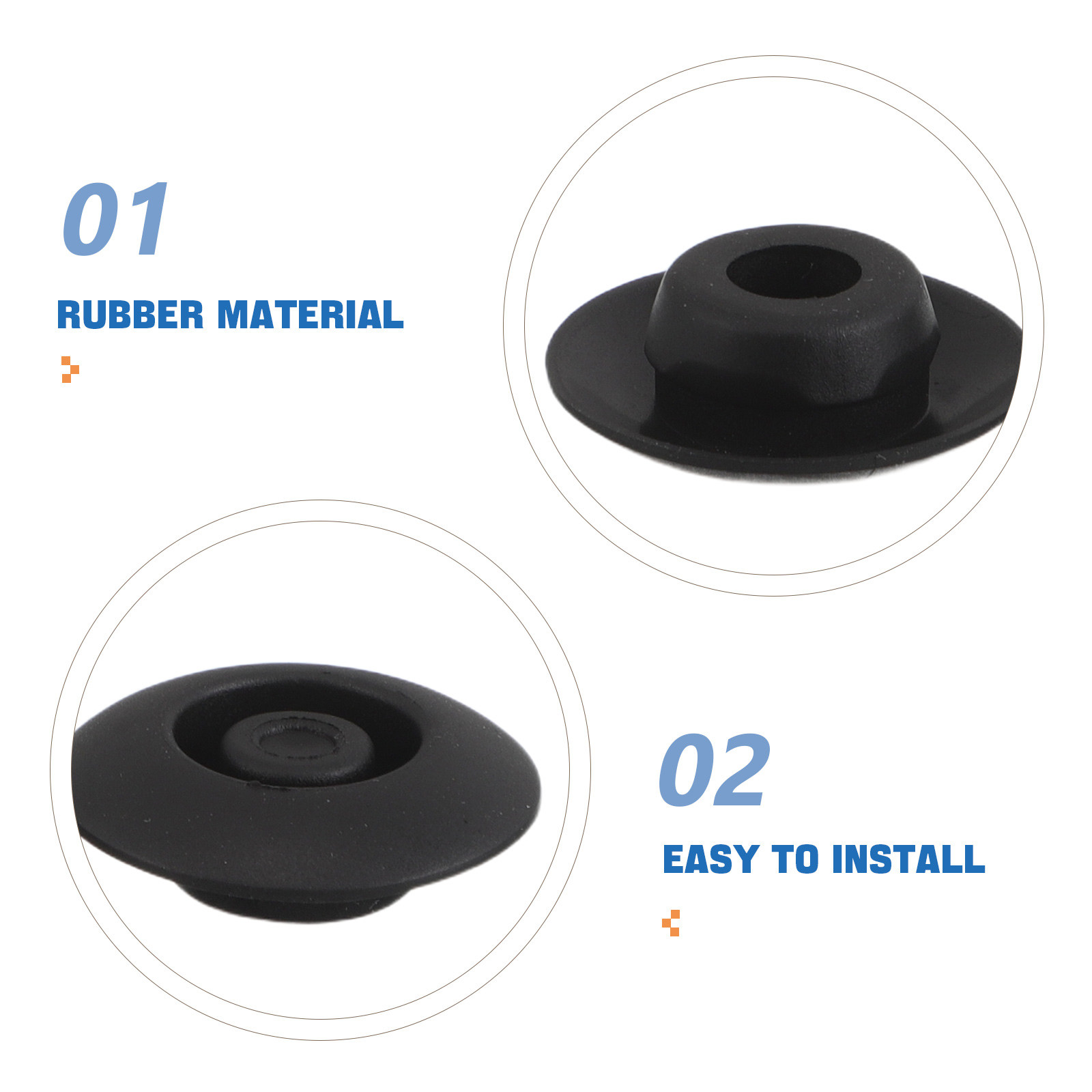 24 Buah Sumbat Lubang Karet Ot - Door Stopper Rubber ulasan dan harga
