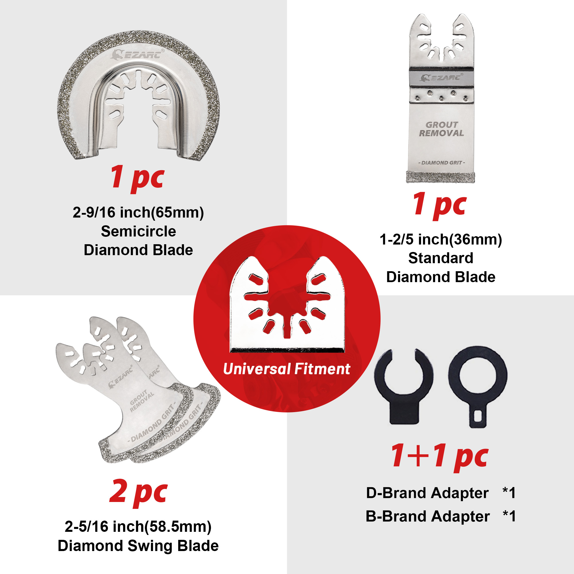 Set Mata Gergaji Penghilang Gr - Grout Saw Removal ulasan dan harga