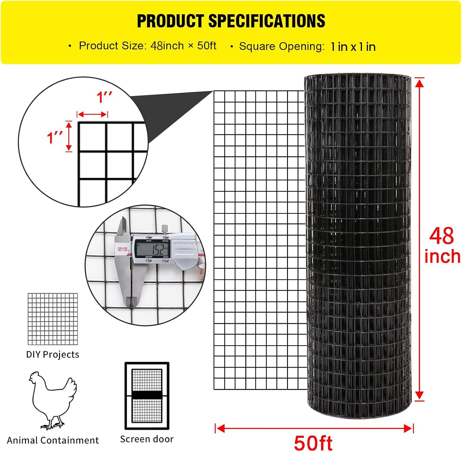 Kain Kawat Las 48'' x 50' 1 in - Home Improvement Fence ulasan dan harga